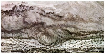 Snowdon, en storm der nærmer sig, 1853 1956 af Unbekannt