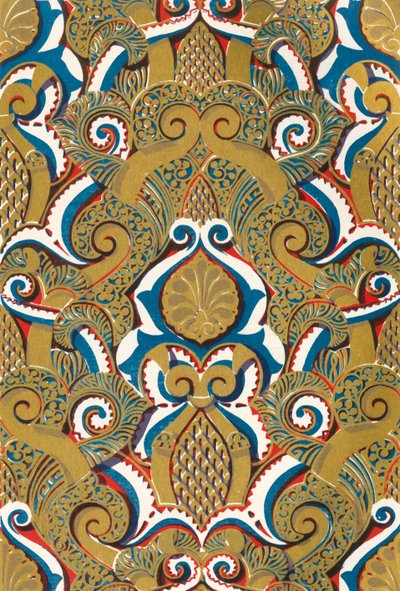 Soffit af stor bue ved indgangen til Court of the Fishpond, 1907. af Unbekannt