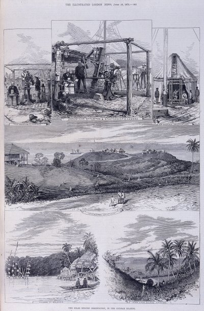 Solar Eclipse Observatory, Nicobarøerne, c1875 af Unbekannt
