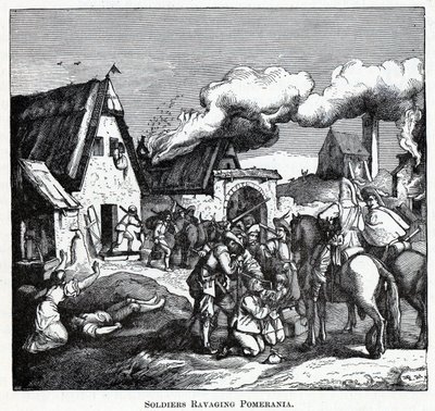 Soldater hærger Pommern, 1882 af Unbekannt
