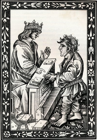 Solomon og Marcoul, 1400-tallet, 1849. af Unbekannt