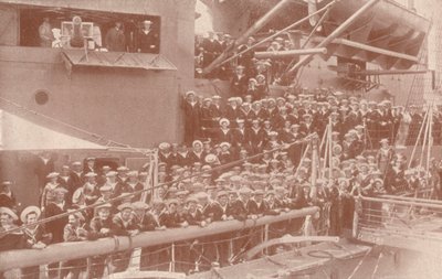 Nogle af skibsselskaberne i HMAS Australia, c1917 1919 af Unbekannt