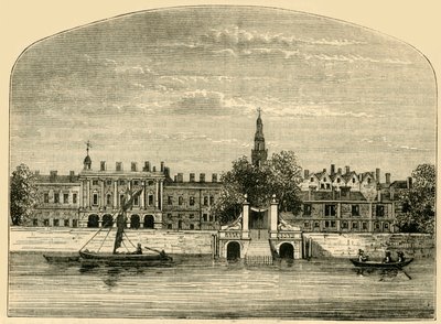 Somerset House and Stairs, 1881. af Unbekannt