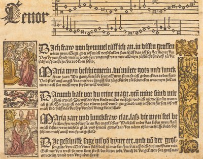 Sang til jomfruen, ca. 1500. af Unbekannt