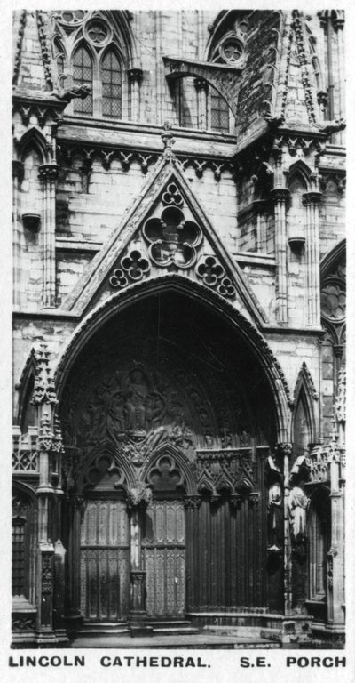 Sydøst veranda, Lincoln Cathedral, c1920