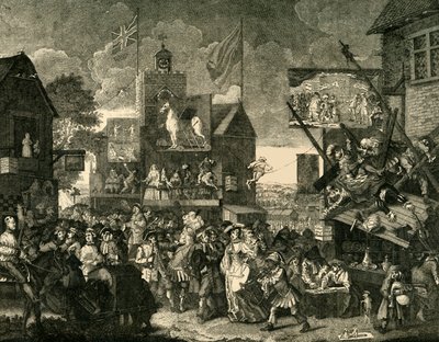 Southwark Fair. Efter Hogarths Picture, c1878. af Unbekannt