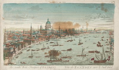Southwest Prospect of London, 1760. af Unbekannt