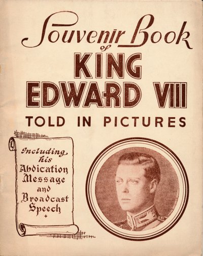 Souvenirbog af kong Edward VIII: Fortalt i billeder, 1937 af Unbekannt
