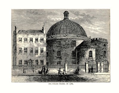 Spa Fields Chapel, 1781 af Unbekannt