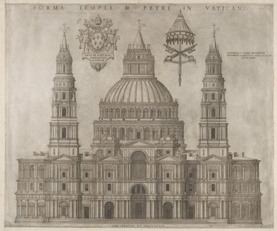 Mirror of Roman Magnificence: St. Peters, 1547. af Unbekannt