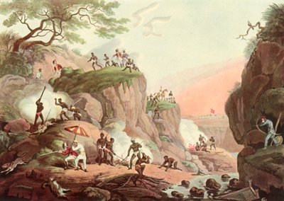 Sport i Indien - Rygende ulve fra deres jorder, c1808, 1901. af Unbekannt