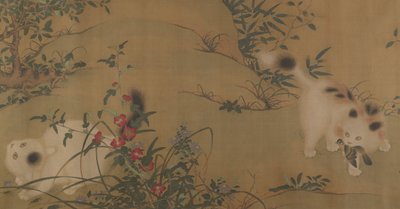 Spring Play in a Tang Garden, 1700-tallet. af Unbekannt