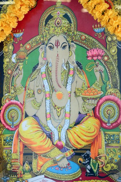 Sri Tende Yuttapani-templet. Ganesh. Maleri. Ho Chi Minh City. Vietnam af Unbekannt