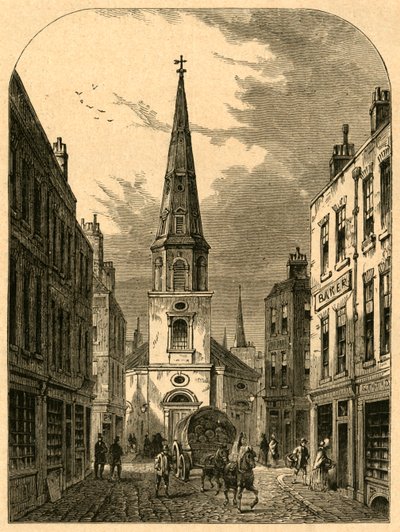 St. Antholins Church, Watling Street 1868, 1897. af Unbekannt