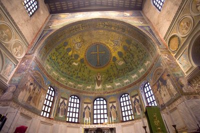 St. Apollinare Nuovo kirke, mosaik, Ravenna, Italien (foto) af Unbekannt