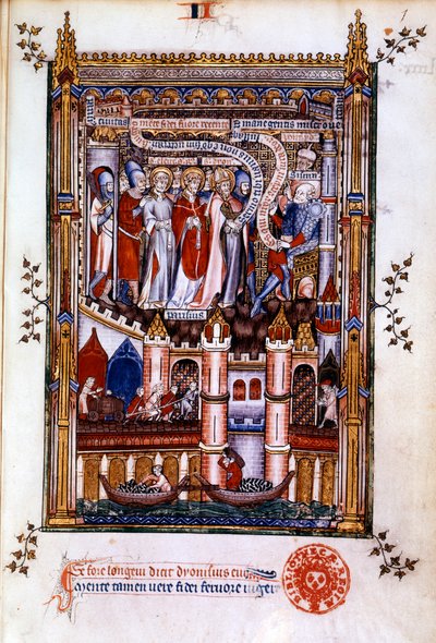 St Denis før Sisinnius, 1317 af Unbekannt