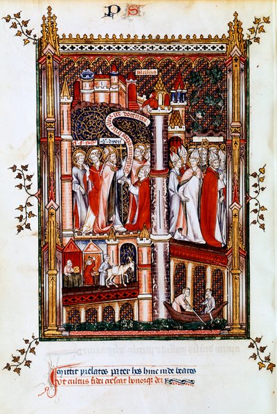 St Denis sender missionærer ud, 1317 af Unbekannt