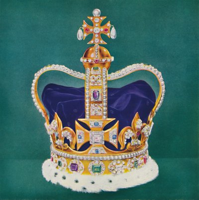 St. Edwards Crown, 1937. af Unbekannt