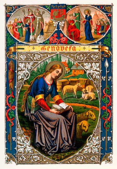 St Genevieve, 1886 af Unbekannt