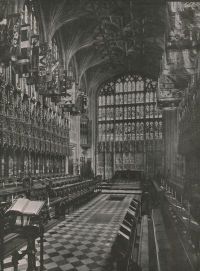 St Georges Chapel, Windsor, 1910. af Unbekannt