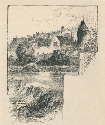 St. Georges kapel fra floden, 1895 af Unbekannt