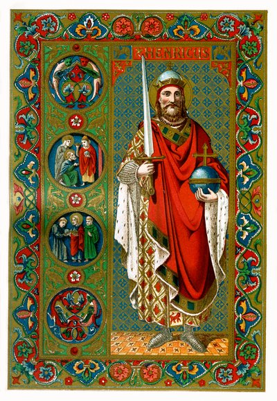 Sankt Henrik, hellig romersk kejser, 1886 af Unbekannt