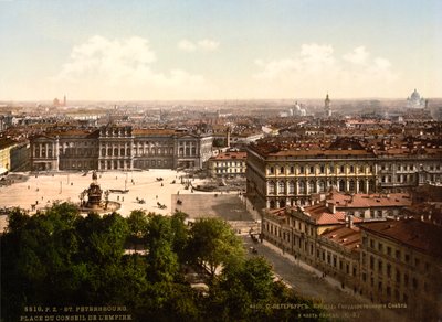 St. Isaacs Square, Skt. Petersborg, Rusland, c1890-c1905 af Unbekannt