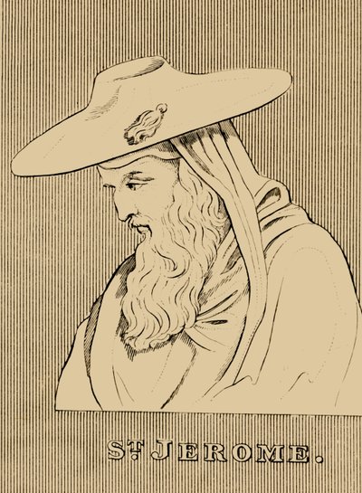 Sankt Hieronymus, c347- 420, 1830. af Unbekannt