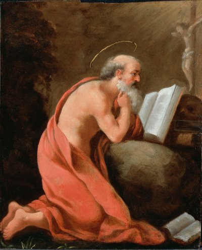 Sankt Jerome i Penitence af Unbekannt