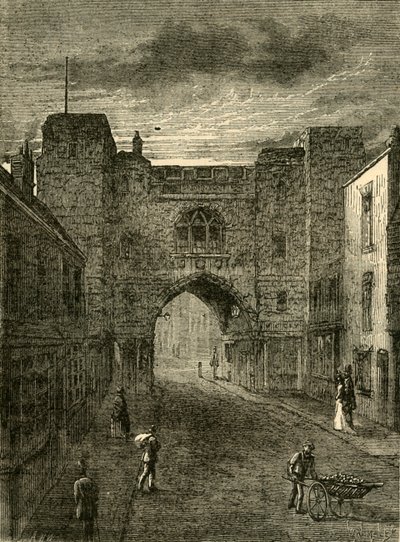 St. Johns Gate, Clerkenwell, c1872. af Unbekannt