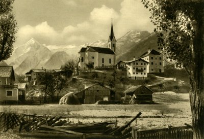 St Margarets Church, Kaprun, Østrig, c1935. af Unbekannt