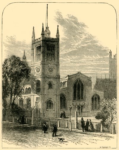 St. Margarets Kirke, fra Nordvest, 1881. af Unbekannt