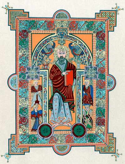 St Matthew fra Book of Kells, c800 af Unbekannt