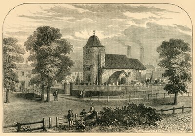St. Pancras Kirke i 1820, c1876. af Unbekannt
