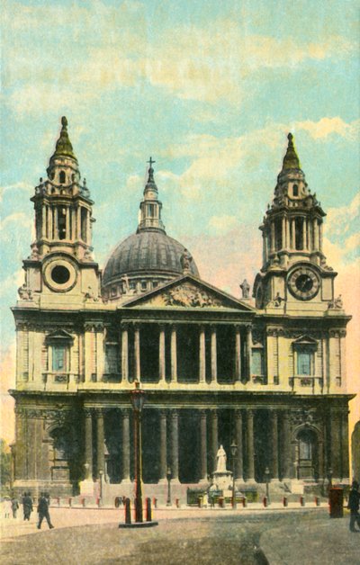 St. Pauls Cathedral, London, c1910. af Unbekannt