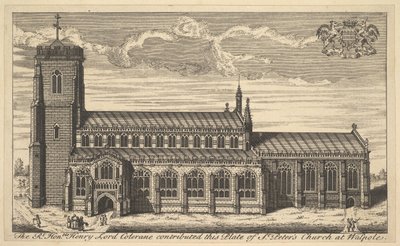 St. Peters Kirke ved Walpole, 1700-tallet. af Unbekannt
