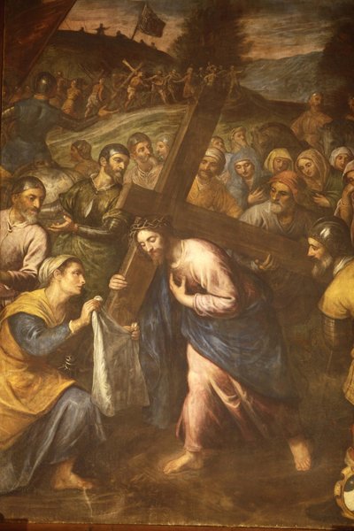 Sta Veronica og Jesus bærer sit kors, Tricase, Italien af Unbekannt