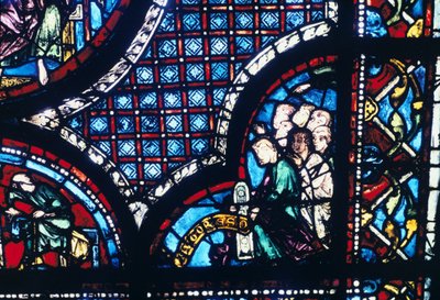 Glasmaleri, Chartres Cathedral, Frankrig, 1194-1260 af Unbekannt
