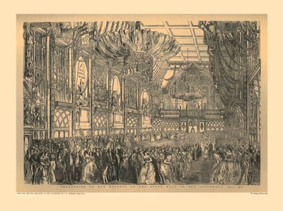 Statsbal i Guildhall, 1851, 1886 af Unbekannt