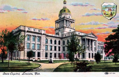 State Capital, Lincoln, Nebraska, 1919 af Unbekannt