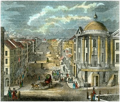 State Street, Albany, New York, USA, c1835 af Unbekannt