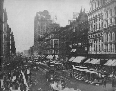 State Street, Chicago, c1897. af Unbekannt