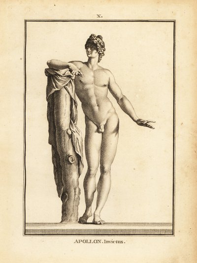 Statue af Apollo Invictus af Unbekannt