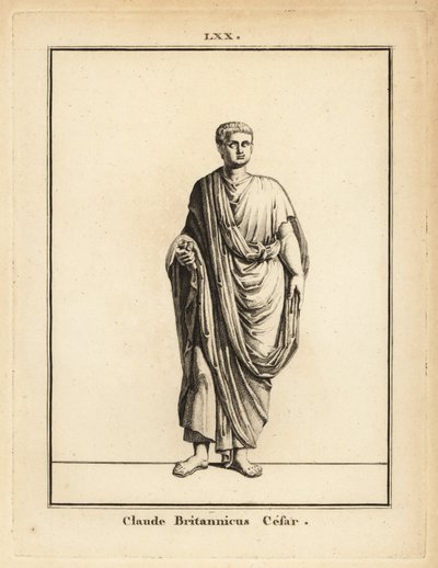 Statue af romersk kejser Claudius, Tiberius Claudius Cæsar Augustus Germanicus af Unbekannt