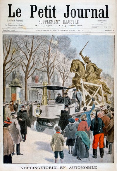 Statue af Vercingetorix i transit, Frankrig 1901 af Unbekannt