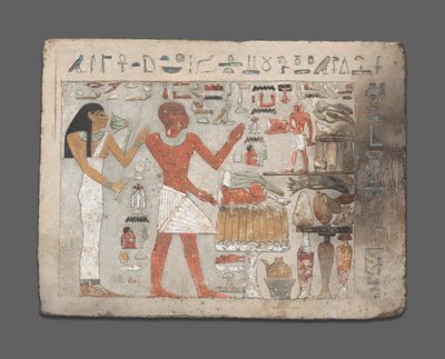Stela af Amenemhat og Hemet, Egypten, Mellemriget, tidligt dynasti 12 omkring 1956-1877 fvt. af Unbekannt