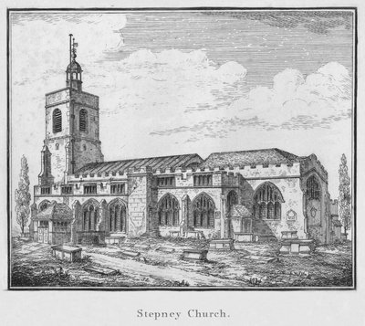 Stepney kirke, c1792 af Unbekannt