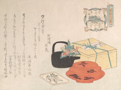 Stilleben, design af Yogoyomi, billedkalender, 1816. af Unbekannt