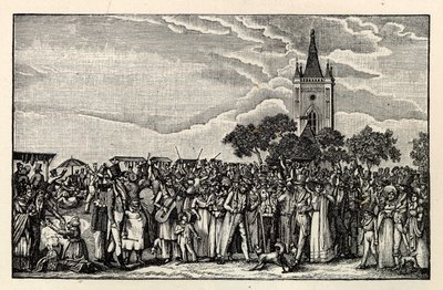 Stralau Fish Parade, ca 1865. af Unbekannt