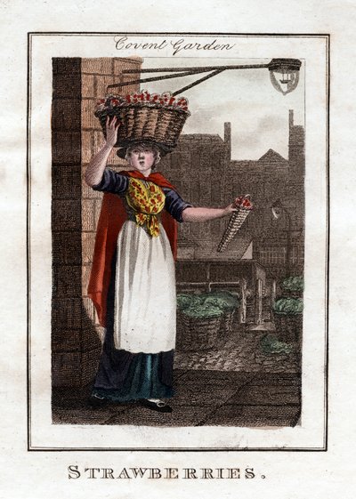 Jordbær, Covent Garden, London, 1805 af Unbekannt
